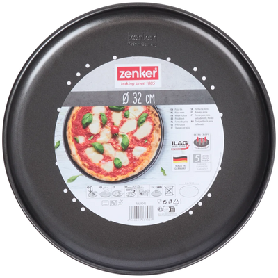 Tavă de Pizza Antiaderentă Zenker Ø 32 cm - Savurează Pizza Perfectă Acasă