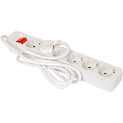 Multipriză Premium Pro-Max cu 6 Schuko, Cablu 1.5m, 3680W - Soluția Ideală pentru Acasă și Birou