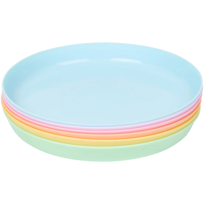 Farfurii Plastice Colorate - Perfecte pentru Exterior și Grădină