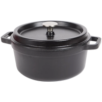 Oală din Fontă Emailată Sola Ø24cm - Perfectă pentru Cuptor și Gătit Lent