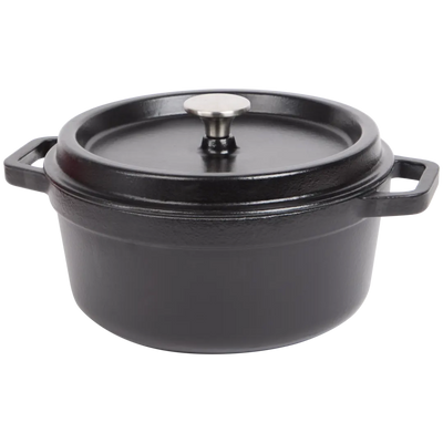 Oală din Fontă Emailată Sola Ø24cm - Perfectă pentru Cuptor și Gătit Lent