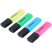 Markere Profesionale Stanger - Set 4 Culori Neon Vibrante