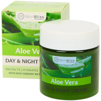 Cremă de Zi și Noapte Skin Bliss cu Aloe Vera - Hidratare și Reîntinerire Profundă