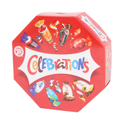 Cutia Cadou Celebrations - Mix cu Mars, Twix, Snickers și Bounty | 186g