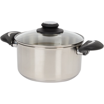 Oală Premium cu Capac de Sticlă Sola - Gătește Eficient și Stilistic!