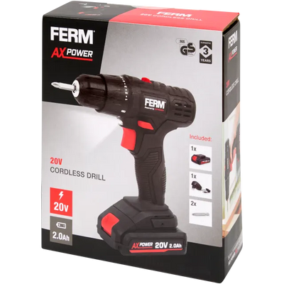 Set Bormașină cu Acumulator FERM - Putere și Eficiență pentru Proiectele Tale