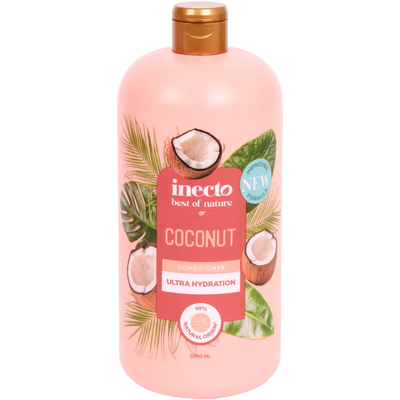 Balsam de Păr Inecto Essentials cu Nucă de Cocos - Hidratare Intensă (1 Litru)
