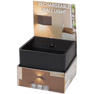 Lumină de Perete Inteligentă cu Senzor de Mișcare - Reîncărcabilă și Eficientă Energetic 8x10x10 cm | Diverse culori