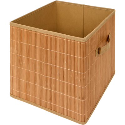 Coș de Depozitare din Bambus Natural - Soluția Elegantă și Eco-Responsabilă