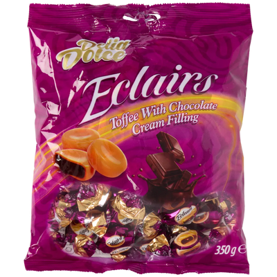 Toffee Eclairs - Caramele Delicioase cu Cremă de Ciocolată