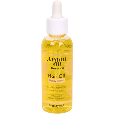 Ulei de Păr Premium The Beauty Dept. cu Argan Marocan și Miere - Strălucire și Hidratare Intensă