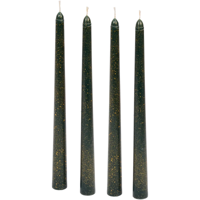 Lumânări de CINĂ cu Efect de Glitter - Set de 12 Bucăți - Lumini Elegante pentru Orice Ocazie