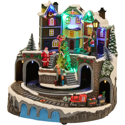 Decorațiune de Crăciun Luminoasă Magic Village - Magia Sărbătorilor în Casa Ta 23 x 24 cm | Diverse variante