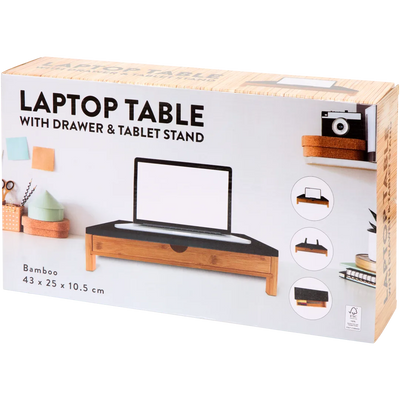 Suport pentru laptop cu sertar 43x25x10,5 cm