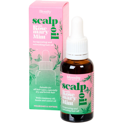 Ulei Revitalizant pentru Păr Blossity cu Rozmarin și Mentă - Stimulează Creșterea și Repararea 30ml