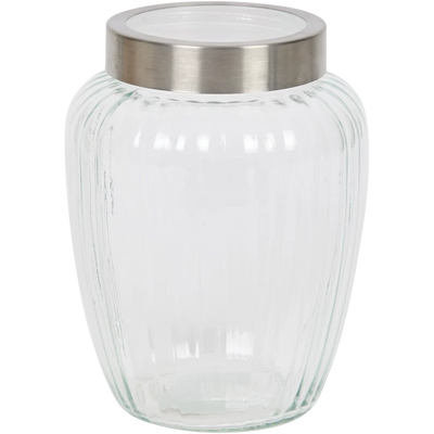 Recipient Elegant din Sticlă Ambition cu Capac Metalic - Perfect pentru Bucătăria Ta