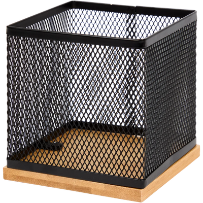 Suport din metal pentru pixuri 10x10x10 cm