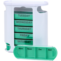 Cutie Zilnică pentru Pastile - Organizator Săptămânal cu 4 Compartimente