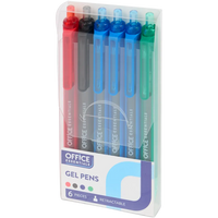 Pixuri cu Gel Office Essentials - Set de 6 Culori Vibrante pentru Birou și Școală