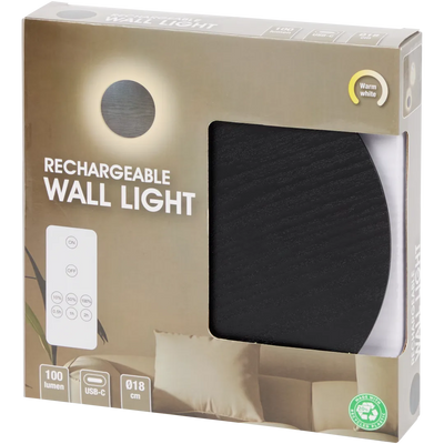 Lampă de Perete Reîncărcabilă LED - Iluminat Ambiental și Funcțional - Ø 18 cm | 100 de lumeni | Diverse variante