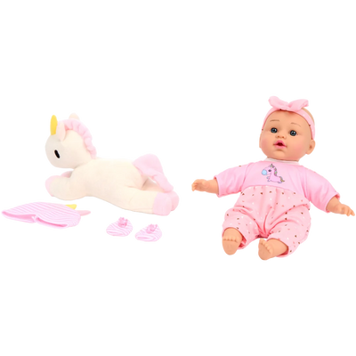 Bebeluș de jucărie Olivia cu unicorn Dolly Star