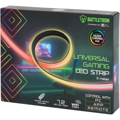 Bandă LED Universală Battletron pentru Gaming - Iluminare RGB Sincronizată!