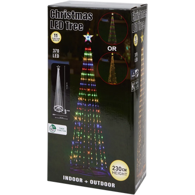 Brad de Crăciun LED Magic - Iluminat Festiv și Atractiv 370 de leduri | 230 cm