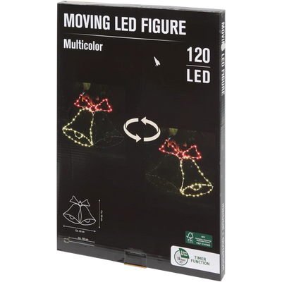 Figurină Rotativă LED de Crăciun - Decor Festiv și Interactiv 43x30 cm | Diverse variante