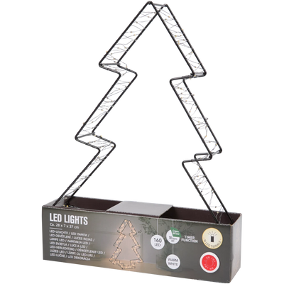 Decorațiune Luminoasă LED de Crăciun - Iluminare Caldă și Eficiență Energetică, 60 leduri, 50 cm