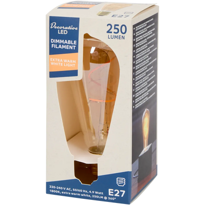 Lampă LED Eurodomest E27 - Lumină Albă Caldă Reglabila