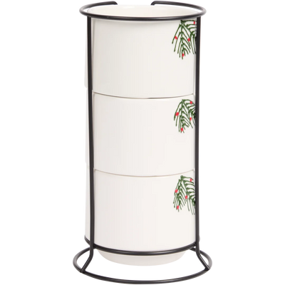 Set 3 Cani de Crăciun Personalizată cu Suport - Cadoul Perfect de Sărbători!