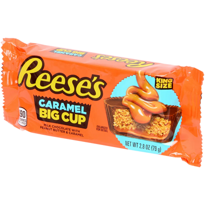 Reese's Big Cup Caramel - Ciocolată Cu Lapte, Unt de Arahide Și Caramel - 65g