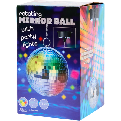 Glob Disco Rotativ - Creează Atmosfera Perfectă pentru Petreceri! Ø 15cm