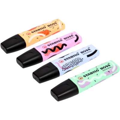 Markere Evidențiatoare Stabilo Boss - Ediție Specială (4 Culori Vibrante)