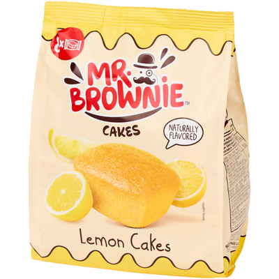 Mr. Brownie Lămâie - Prăjituri Proaspete și Cremoase, 200g