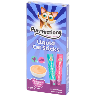 Gustări Lichide Premium pentru Pisici - Pui & Pește (Set de 6)