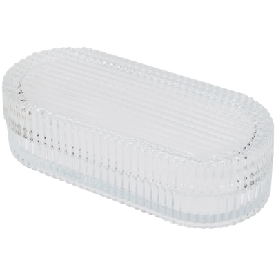 Bombonieră Elegantă din Sticlă - Perfectă pentru Dulciuri și Prăjituri - Design Clasic Oval