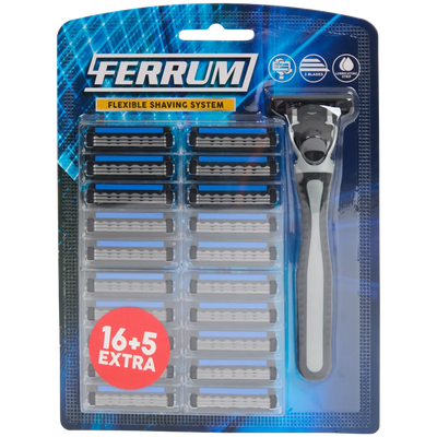 Aparat de Ras Profesional Ferrum - Barbierit Impecabil cu 3 Lame