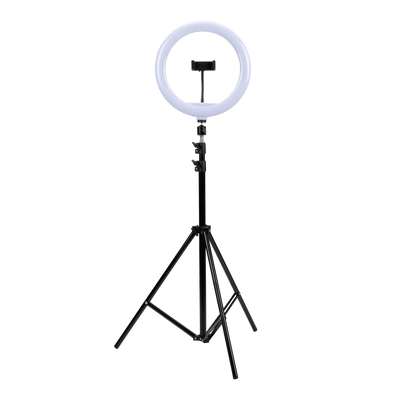 Lampă Circulară LED XXL Grundig pentru Selfie și Vloguri - Luminozitate Ajustabilă și Suport Flexibil