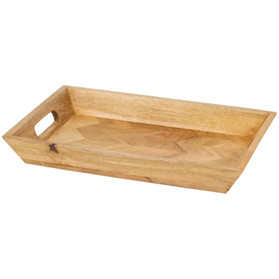 Tavă de Servire Elegantă din Lemn de Mango - Model Zigzag - Adaugă Stil Mesei Tale