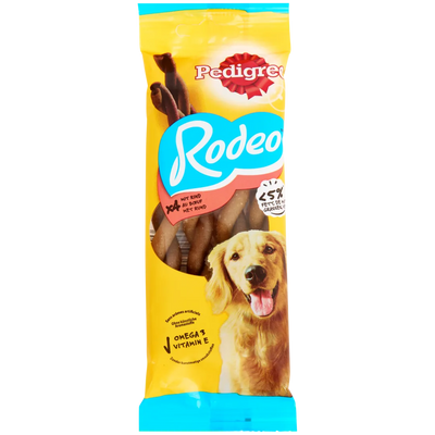 Pedigree Rodeo: Recompense Gumate Delicioase pentru Câini - Cu Vitamine Esențiale