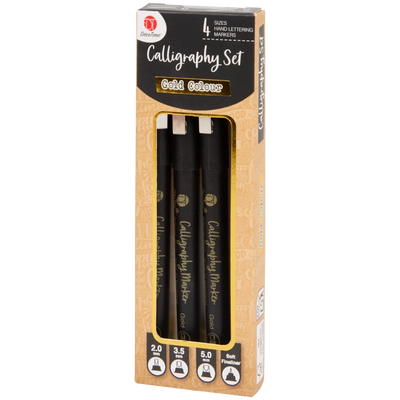 Set Profesional de Markere pentru Caligrafie DécoTime - Culori Vibrante, Vârfuri Multiple pentru Artă și Design