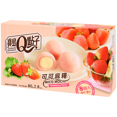 Mochi Dulce de Căpșuni - Gustare Japoneză Moale