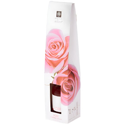 Odorizant de camera cu betisoare din trestie, Aroma di Rogito, 100 ml, aroma Trandafir