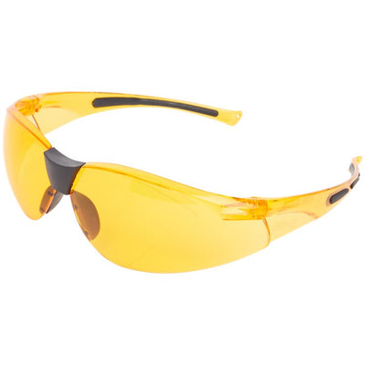 Ochelari de protectie SAFER cu lentile anti-zgarieturi, Filtru UV 360-380, Portocalii