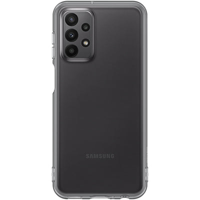 Husa de protectie Samsung Soft Clear Cover pentru Samsung Galaxy A23 5G, Negru transparent