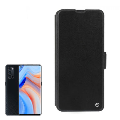 Husa de protectie Lemontti Book Elegant pentru Oppo Reno4 Pro 5G, Negru